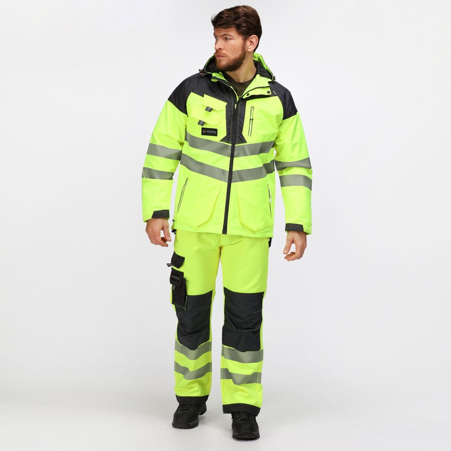 HI-VIS WATERPROOF REFLECTIVE HOODED JACKET REGATTA