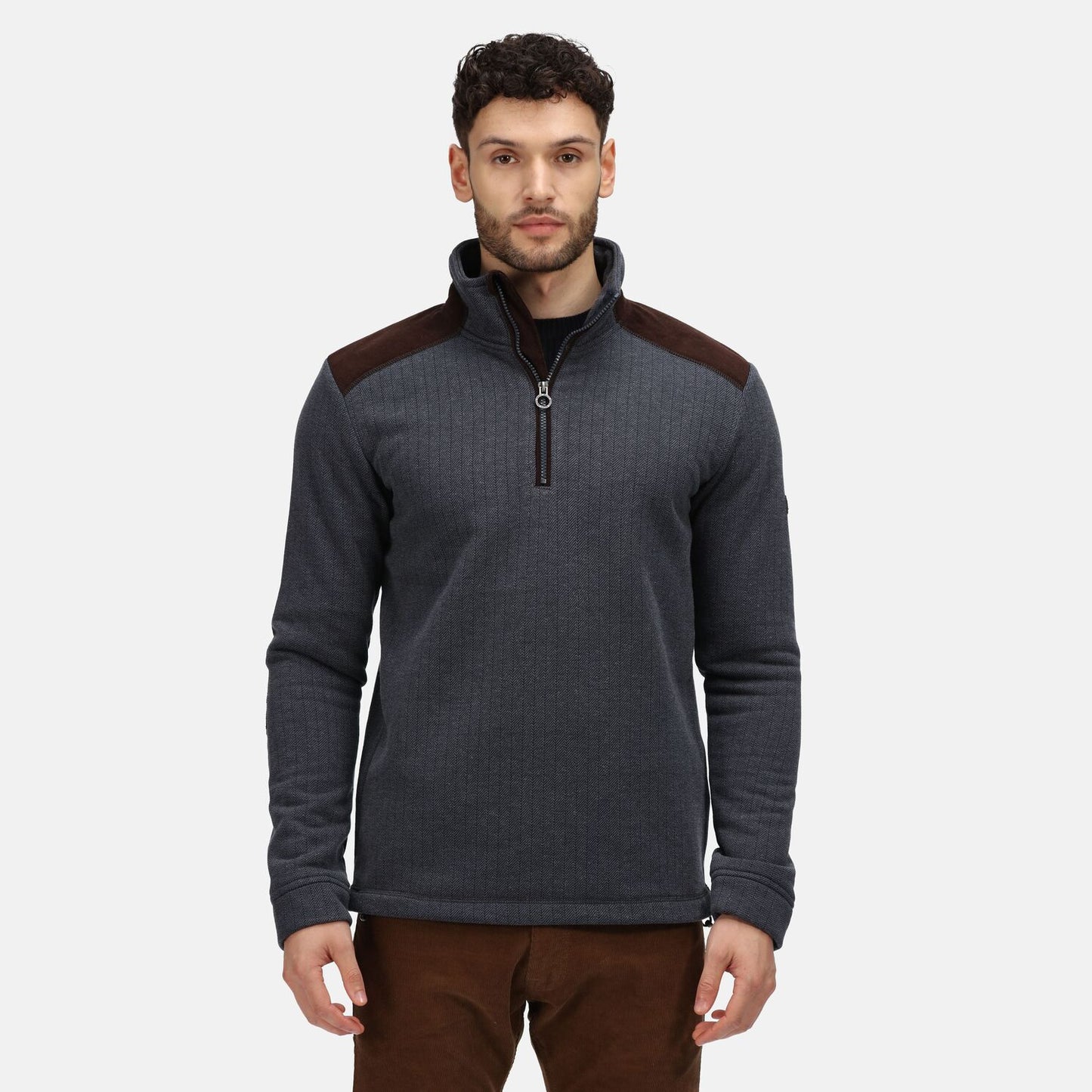 HUNTER HALF ZIP FLEECE SWEATSHIRT HOLBECK REGATTA