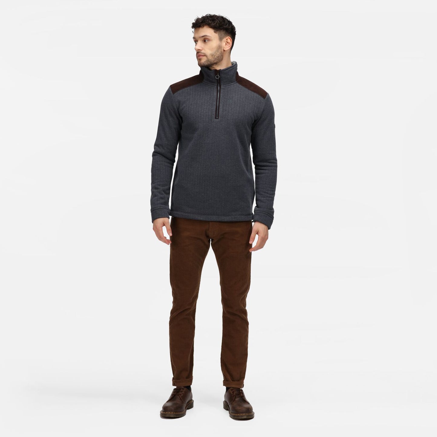 HUNTER HALF ZIP FLEECE SWEATSHIRT HOLBECK REGATTA