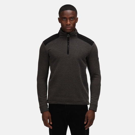 HUNTER HALF ZIP FLEECE SWEATSHIRT HOLBECK REGATTA