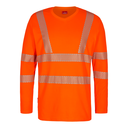 SAFETY EN ISO 20471 LONG-SLEEVED T-SHIRT WITH V-NECK ENGEL