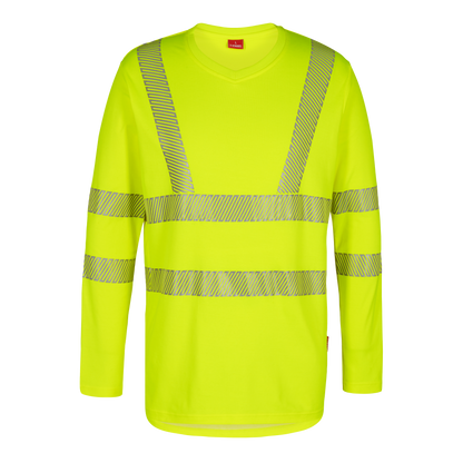 SICUREZZA EN ISO 20471 MAGLIETTA A MANICHE LUNGHE CON SCOLLO A V ENGEL
