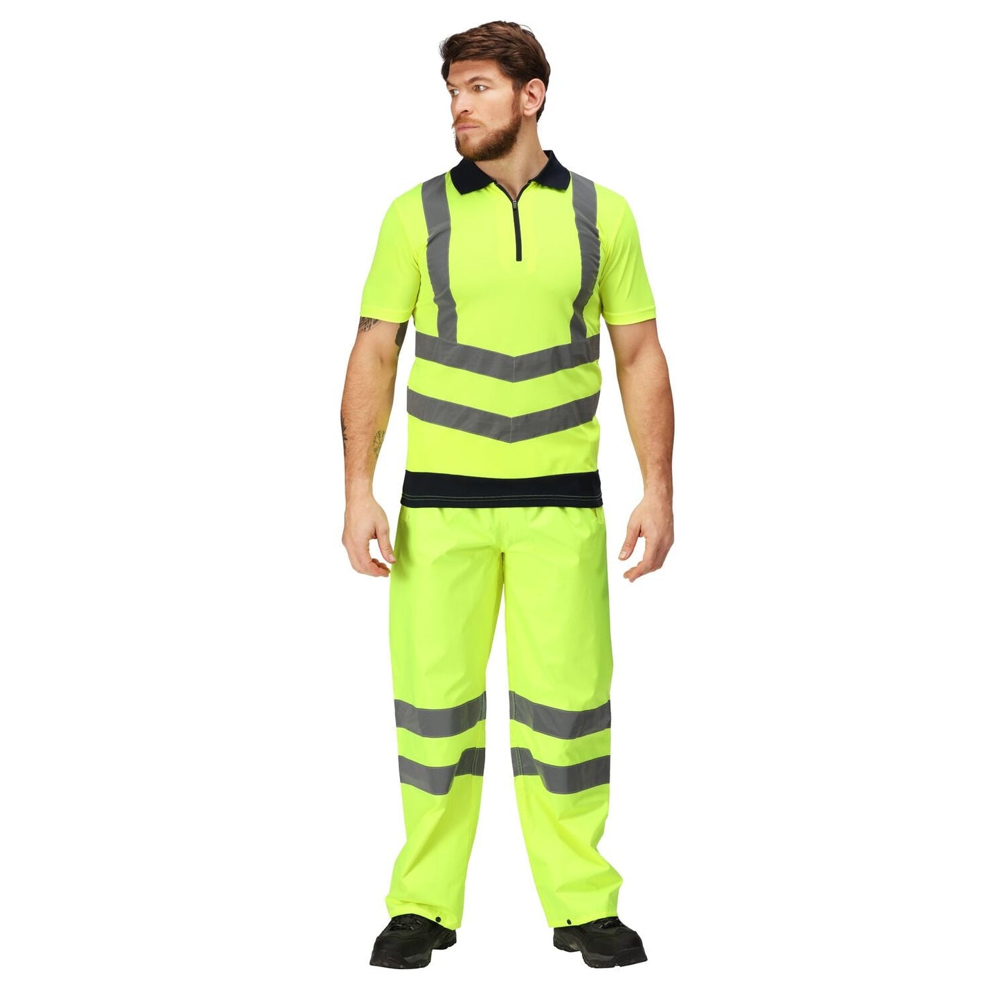 HI-VIS PRO REFLECTIVE POLO T-SHIRT REGATTA