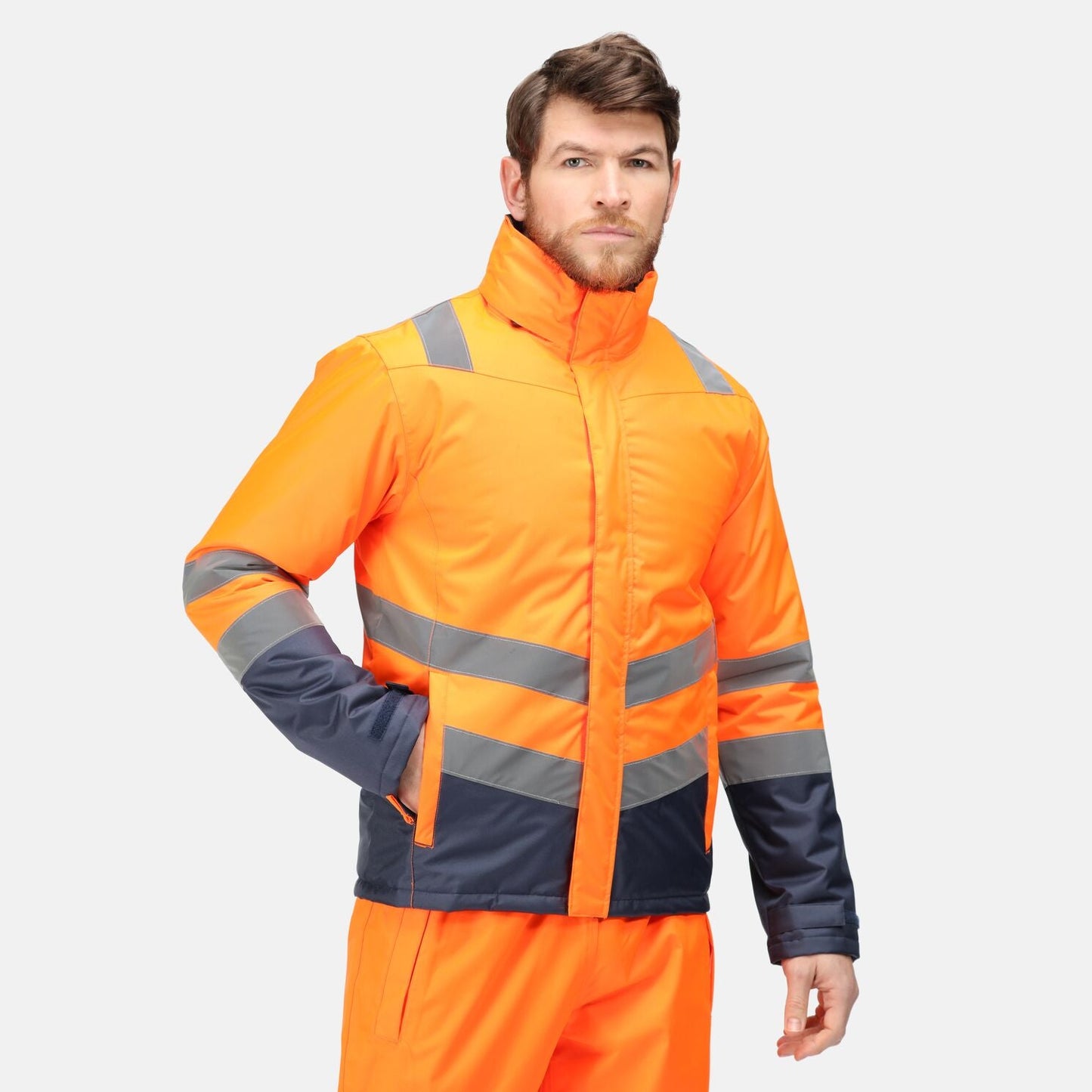 HI-VIS WATERPROOF PARKA JACKET REGATTA