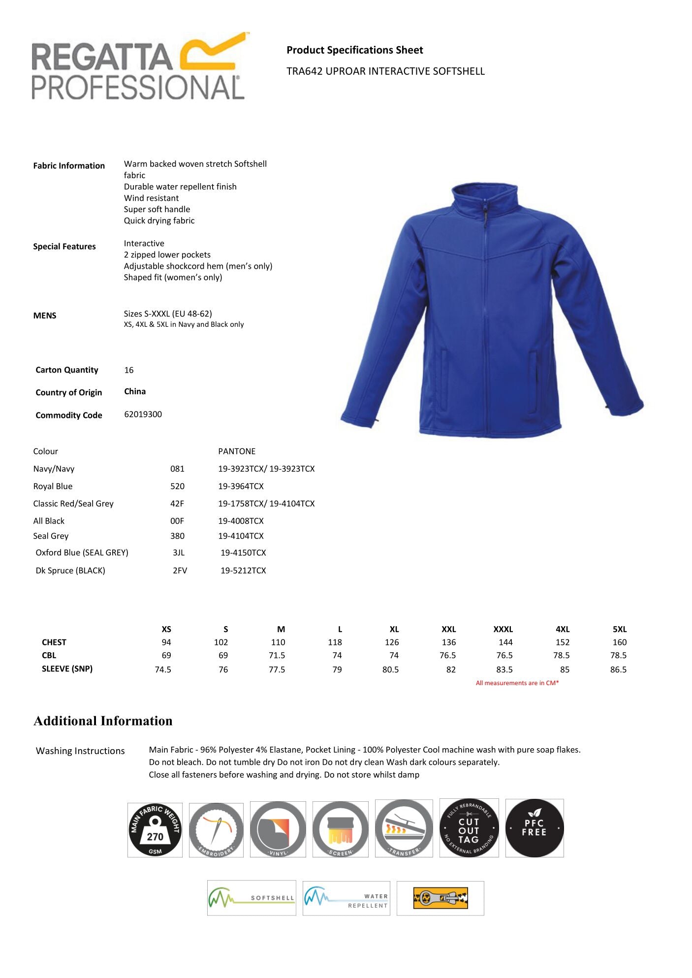 SOFTSHELL INTERACTIVE JACKET UPROAR REGATTA