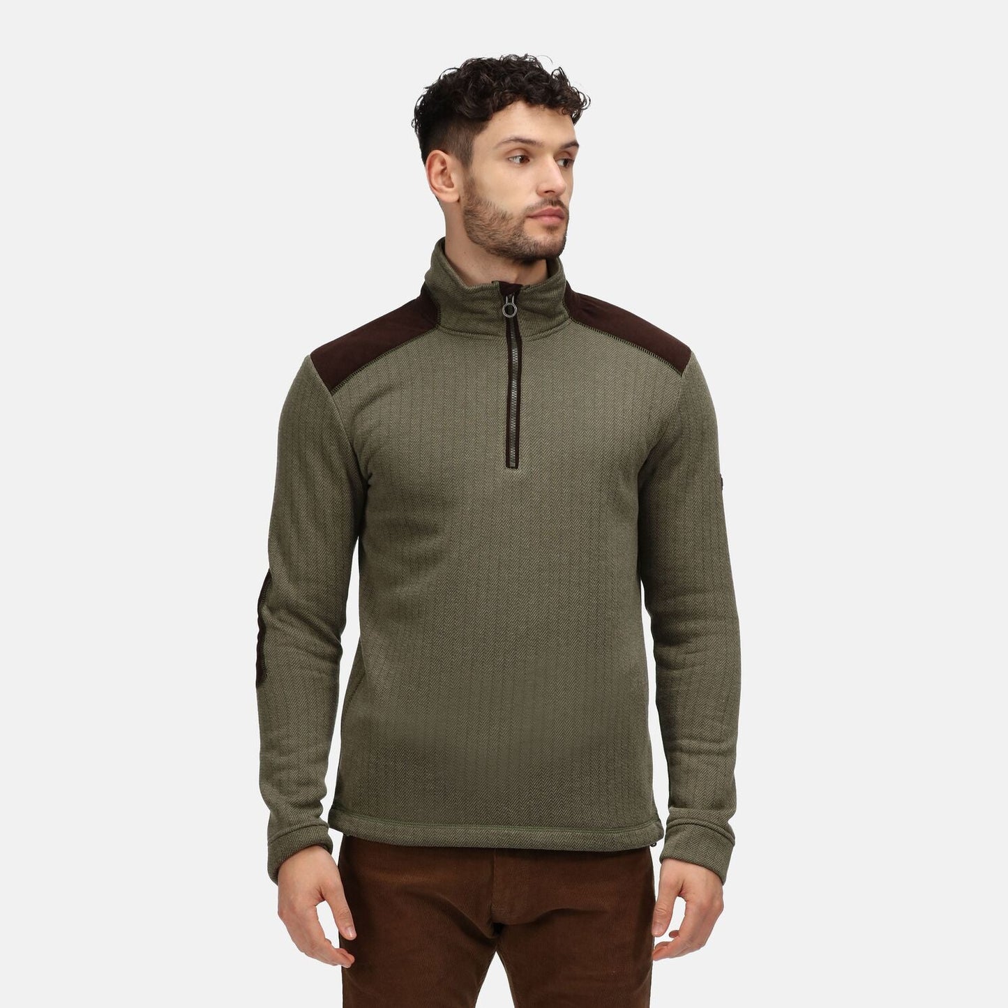 HUNTER HALF ZIP FLEECE SWEATSHIRT HOLBECK REGATTA