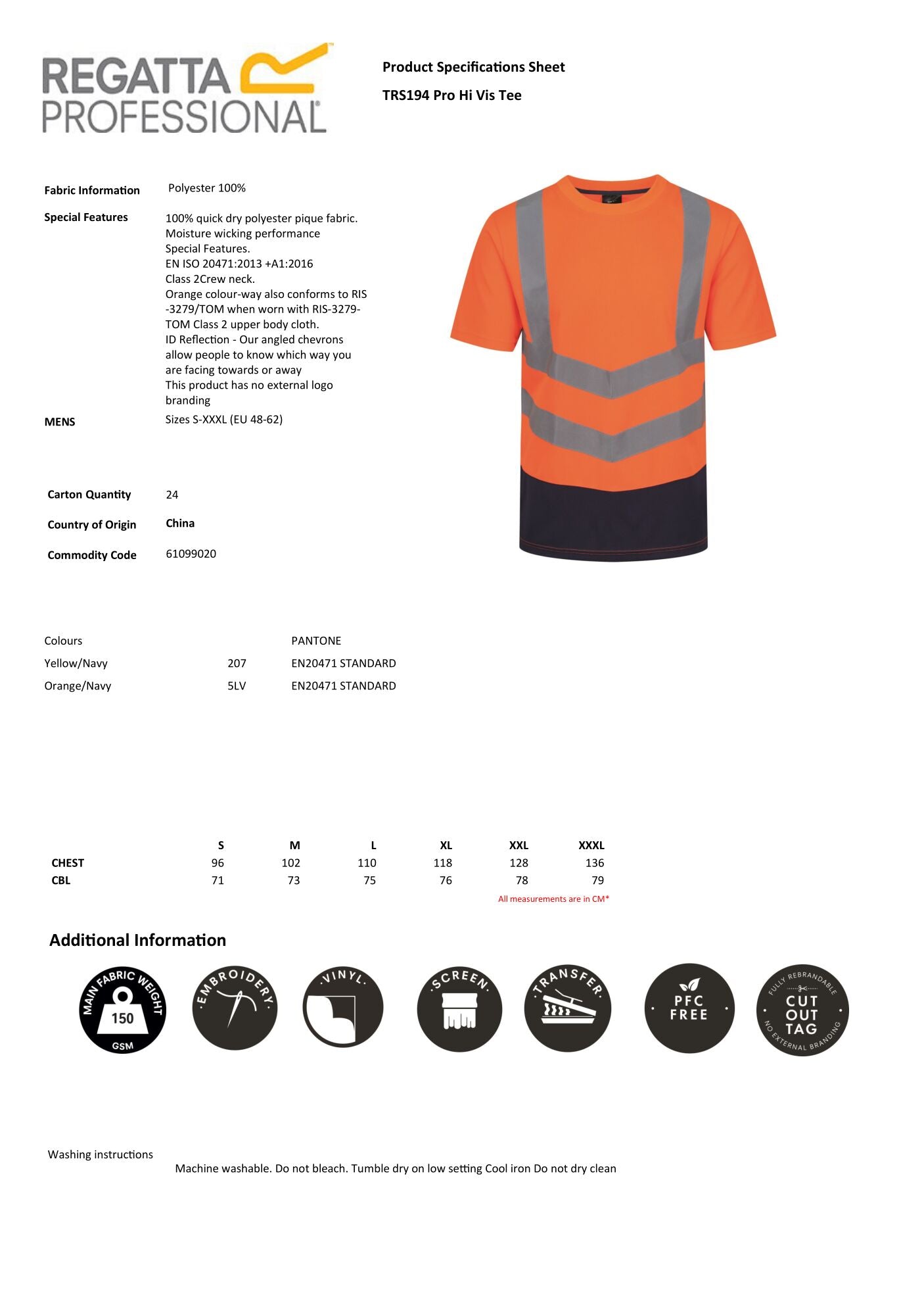 HI-VIS T-SHIRT REGATTA