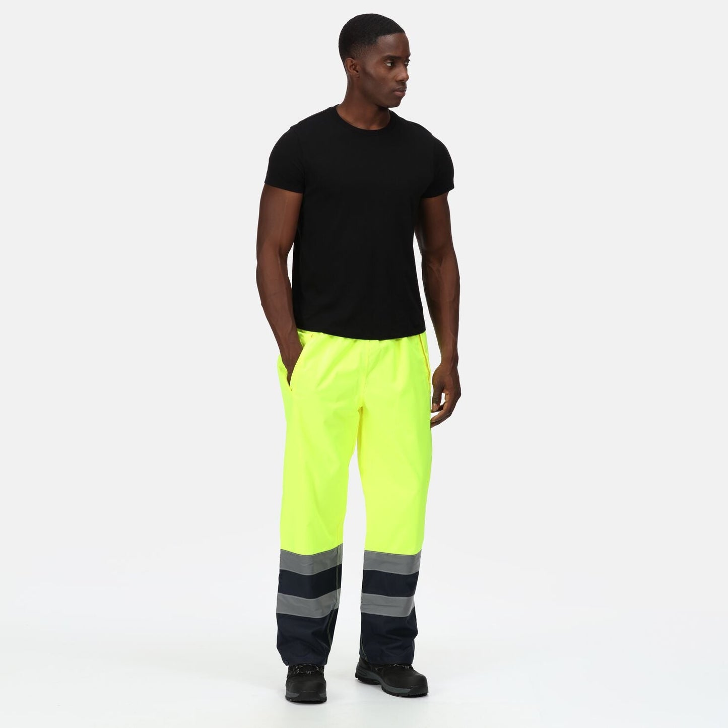 HI-VIS PRO WATERPROOF REFLECTIVE WORK OVER TROUSERS REGATTA