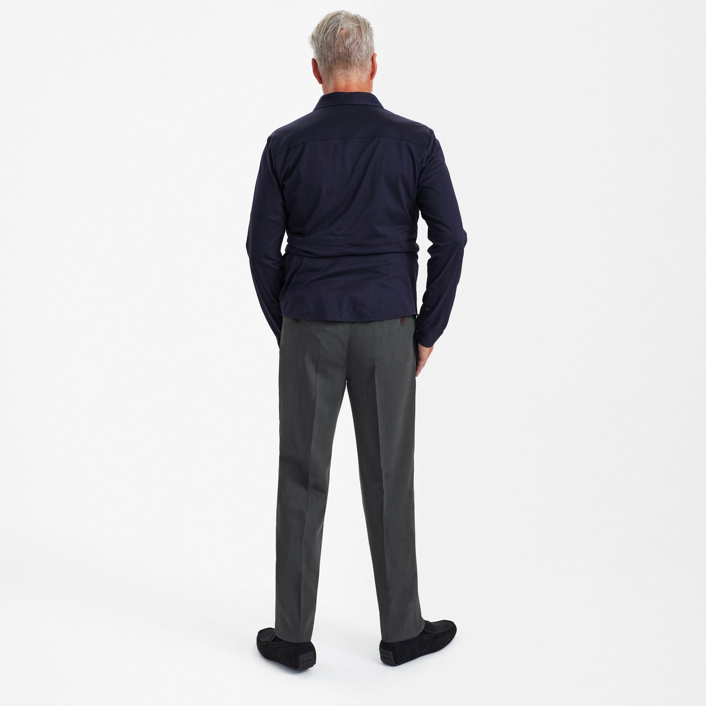 IN-CA WOOL TROUSERS WITH ELASTIC WAISTBAND SUNWILL