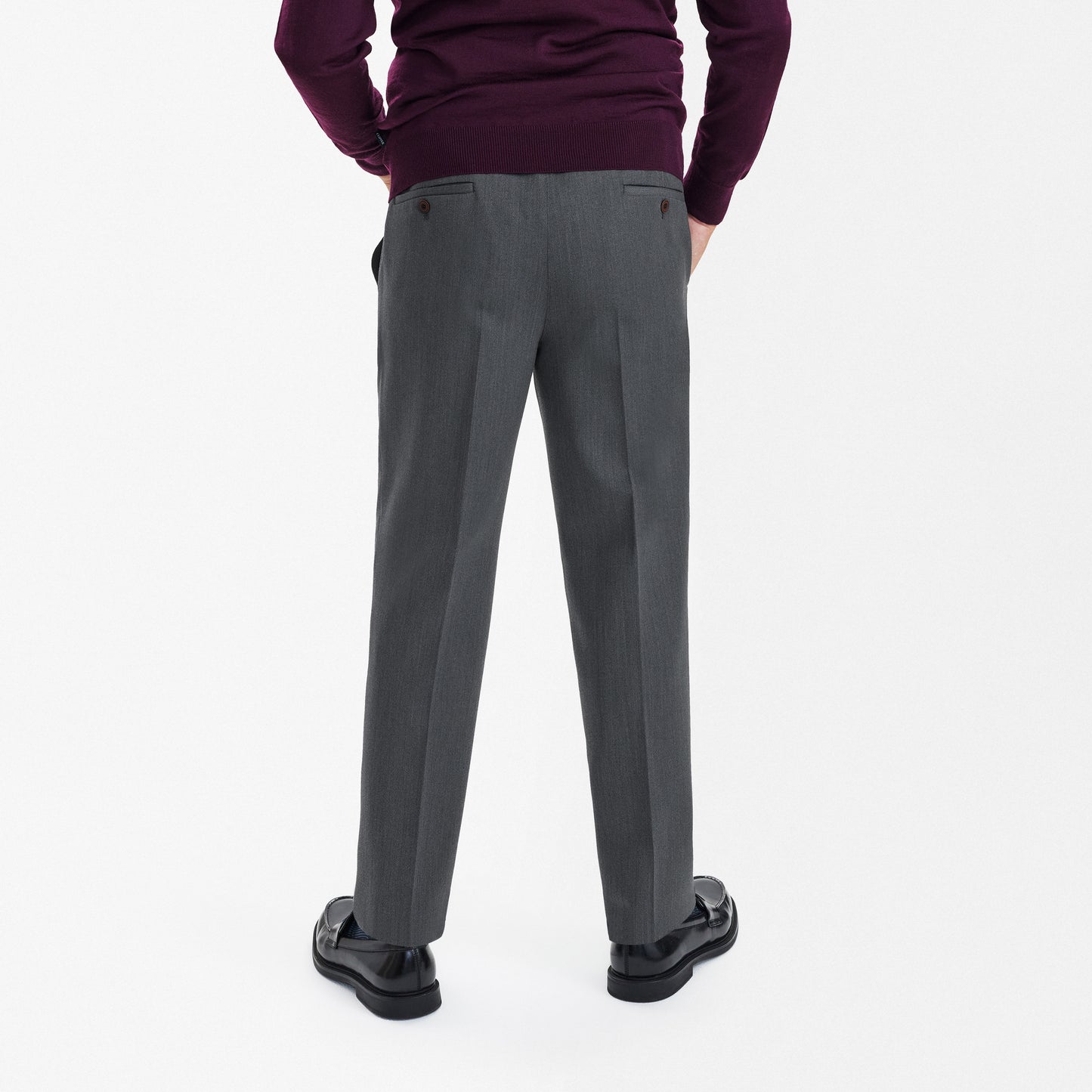 IN-CA WOOL TROUSERS WITH ELASTIC WAISTBAND SG SUNWILL