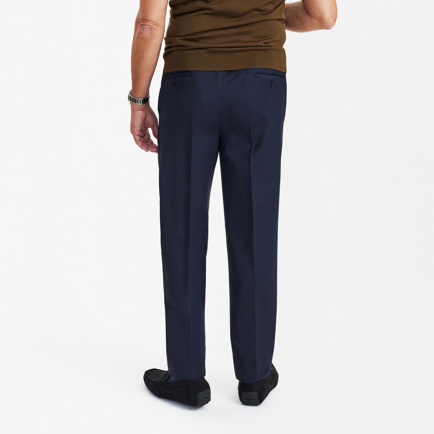 IN-CA WOOL TROUSERS WITH ELASTIC WAISTBAND SG SUNWILL