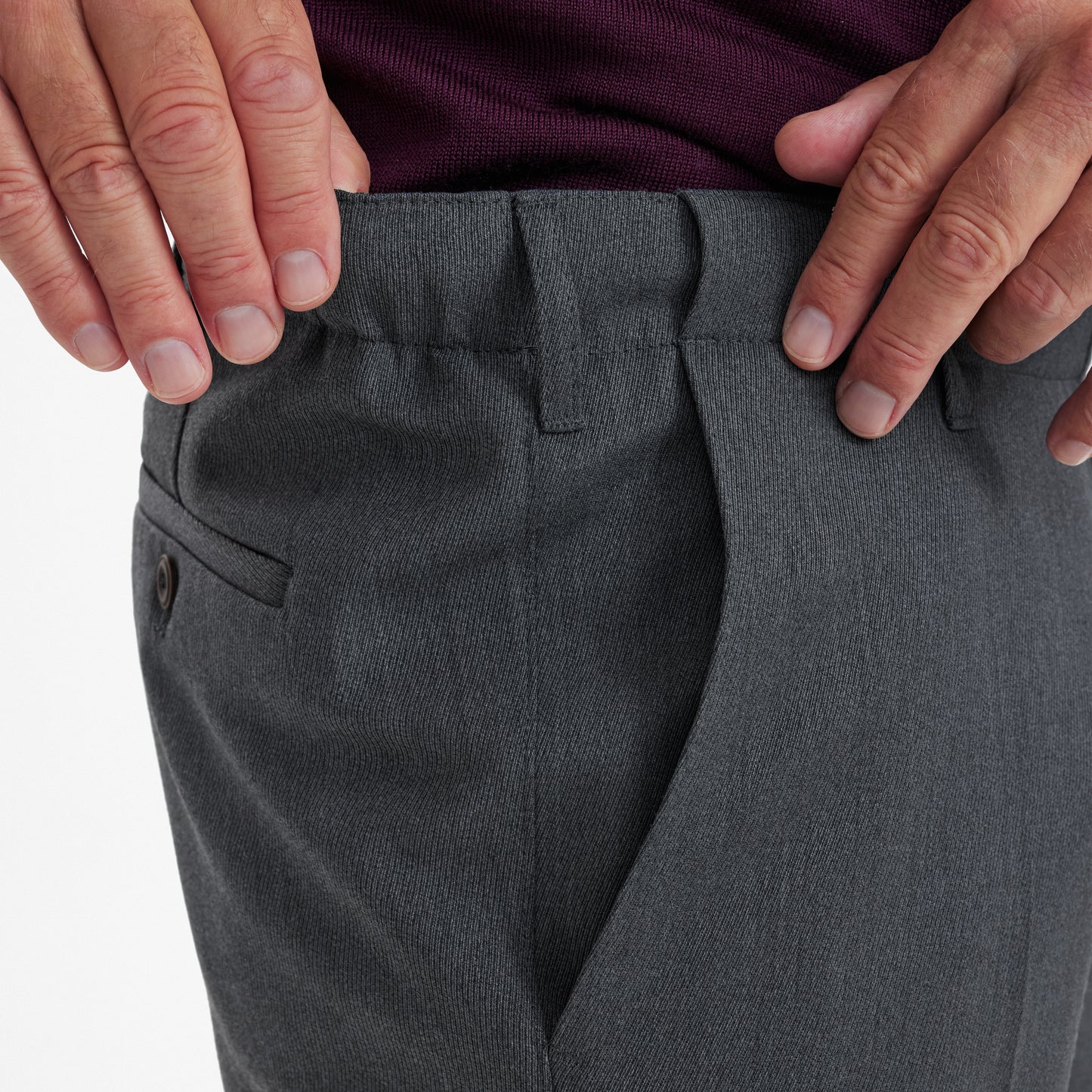 IN-CA WOOL TROUSERS WITH ELASTIC WAISTBAND SG SUNWILL