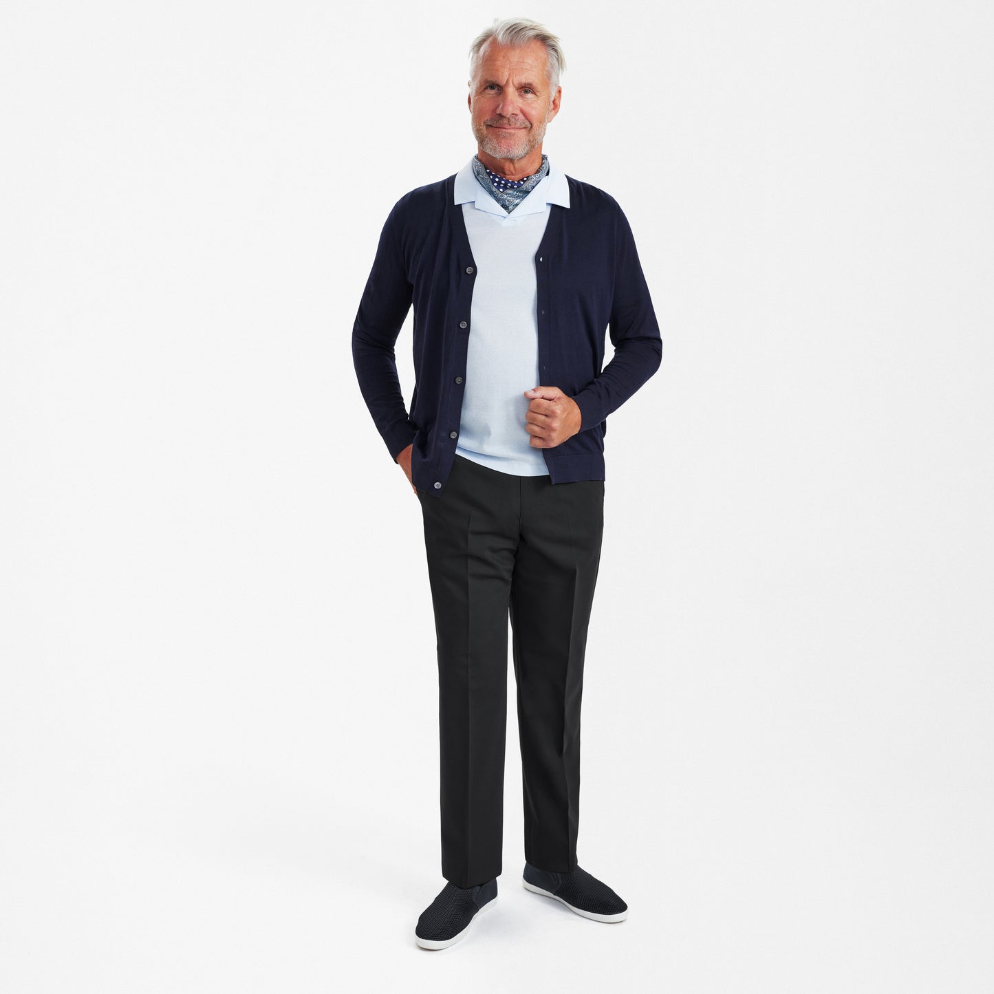 IN-CA WOOL TROUSERS WITH ELASTIC WAISTBAND SUNWILL