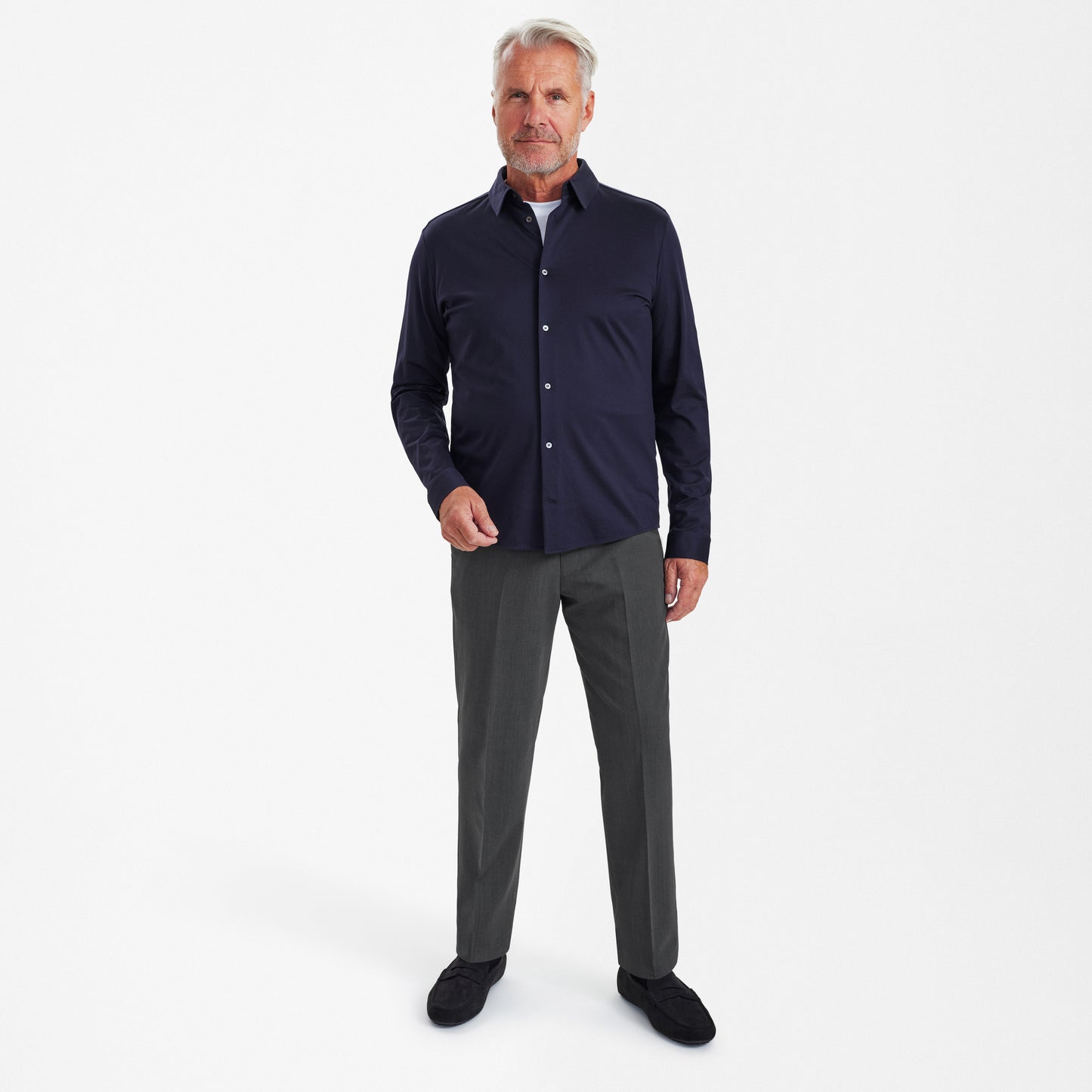 IN-CA WOOL TROUSERS WITH ELASTIC WAISTBAND SUNWILL