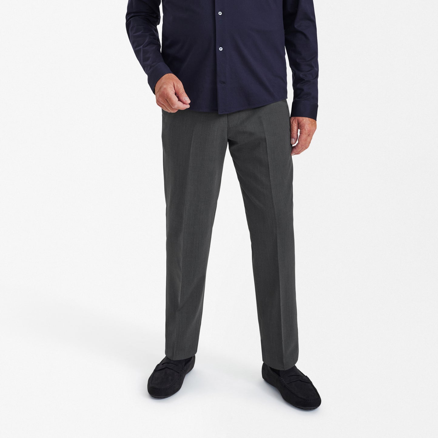 IN-CA WOOL TROUSERS WITH ELASTIC WAISTBAND SUNWILL