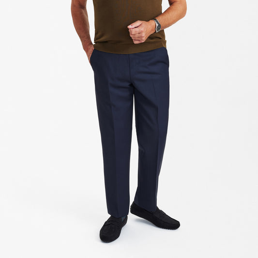 IN-CA WOOL TROUSERS WITH ELASTIC WAISTBAND SG SUNWILL