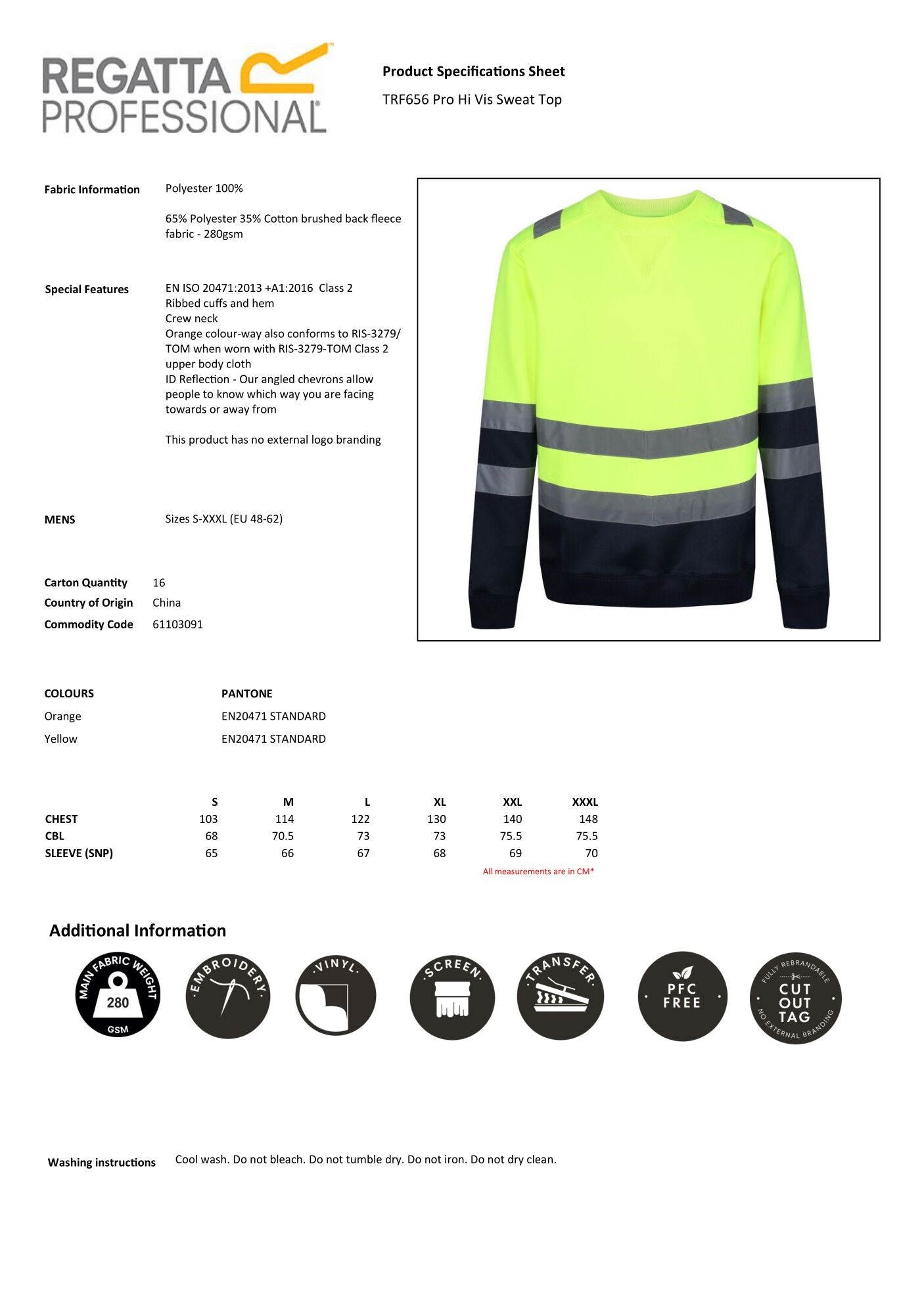 HI-VIS SWEATSHIRT REGATTA