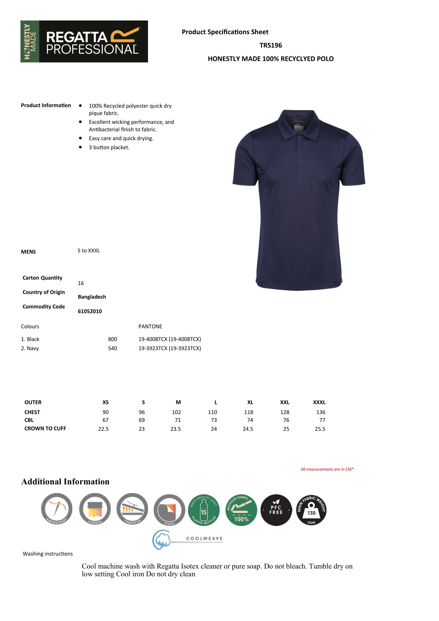 TRS196 regatta professional polo tshirt pandasspot promocijska oblacila