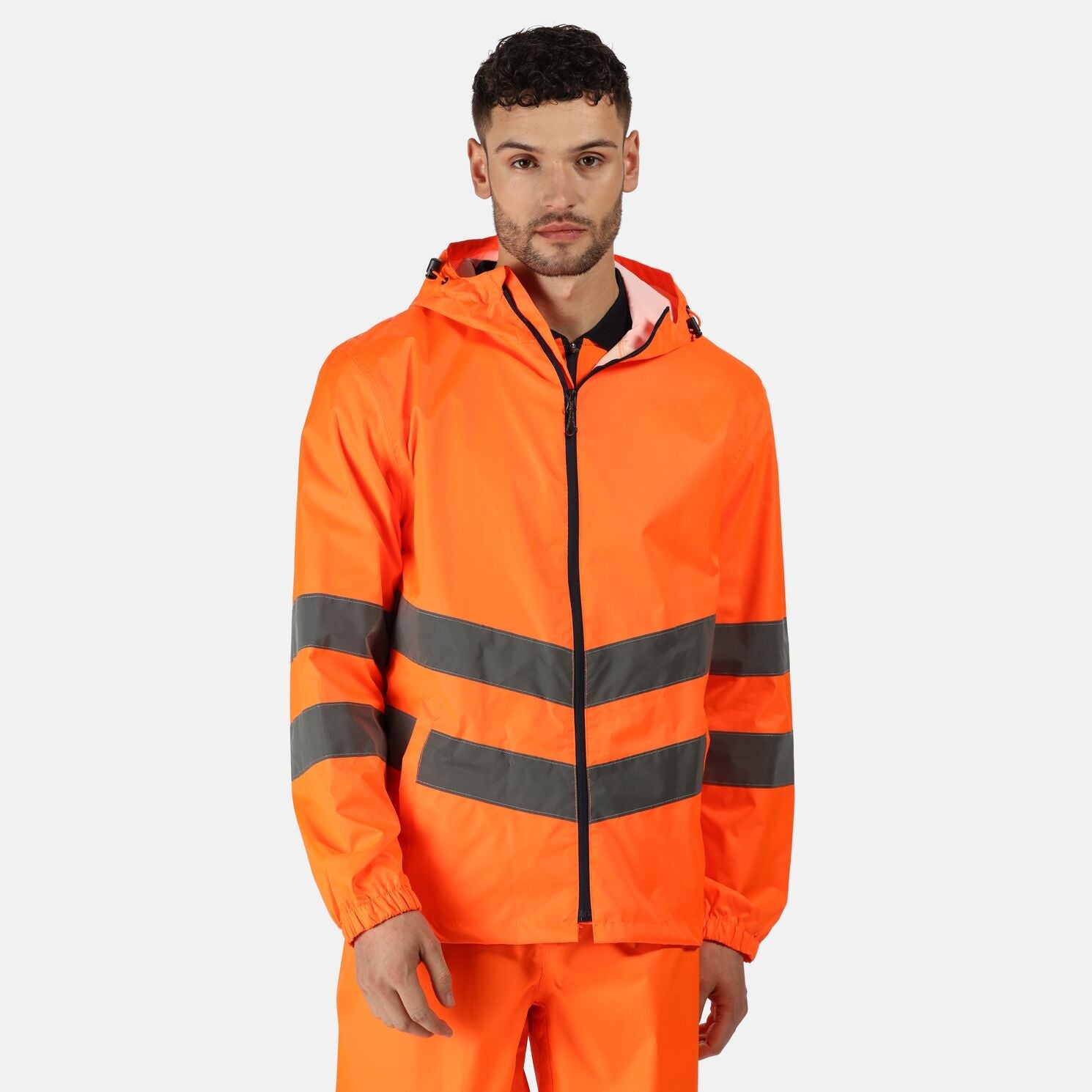 Hi vis cheap waterproof work jacket