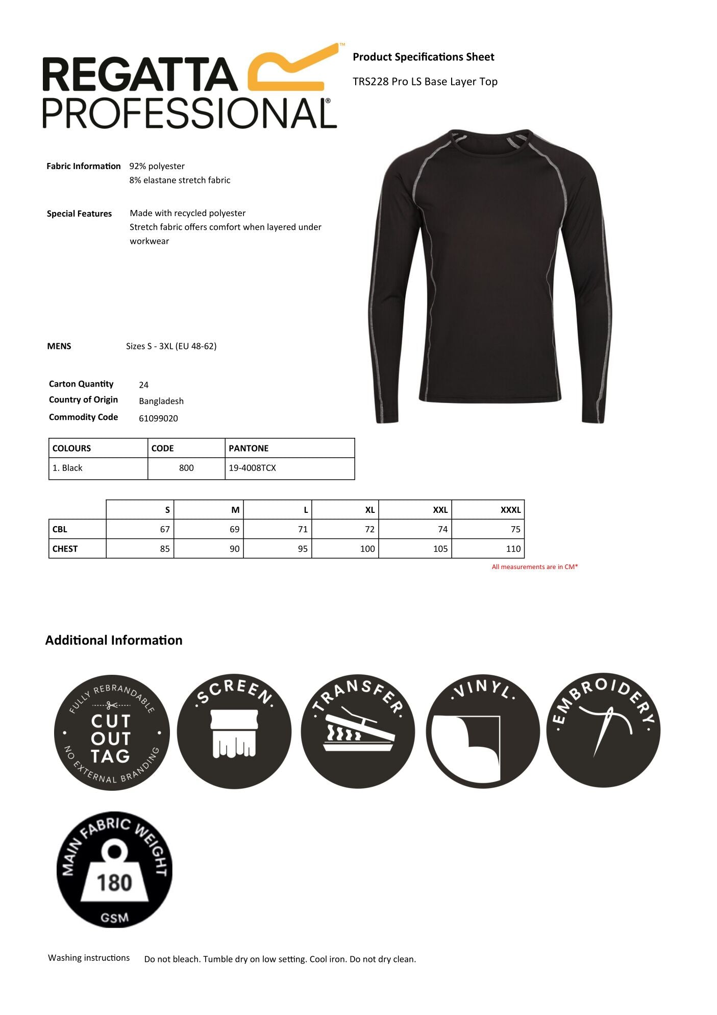 PRO LS BASE LAYER TOP REGATTA